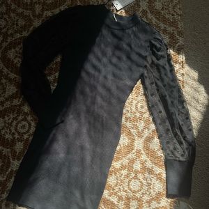 Knitwear Dress | Dress with Tulle details |BRAND NEW